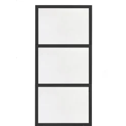 Separatore in legno parafiato 80 cm x 150 cm tinto nero