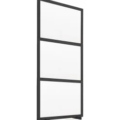 Separatore in legno parafiato 100 cm x 190 cm tinto nero