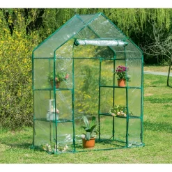Serra da giardino a casetta 195x145x73 cm