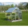 Serra da giardino Palram Canopia Hybrid 3,1x1,9 argento pareti laterali chiare
