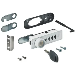 Serratura a cilindro con porta cerniera destra 24x86,8 mm bianco