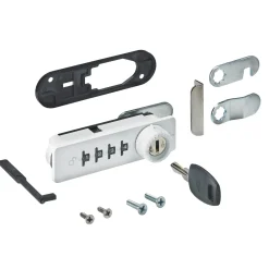 Serratura a cilindro con porta cerniera sinistra 24x86,8 mm bianco