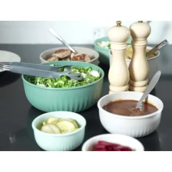 Set 4 ciotole Poker Chef con coperchio verde