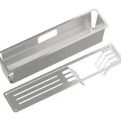 Set accessori lavello Idrostile acciaio inox 408x50 mm acciaio spazzolato
