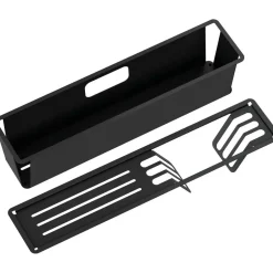 Set accessori lavello Idrostile acciaio inox 408x50 mm nero
