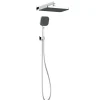 Set doccia aQuasanit Kronos con soffione e doccetta 3 getti cromo