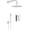 Set doccia incasso Idrostile Limonar con box e soffione 250 mm bianco