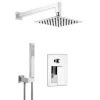 Set doccia incasso Idrostile 200x200 mm cromo