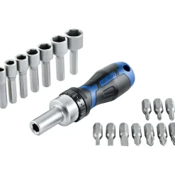 Set Cacciavite a cricchetto e punte 18 pz