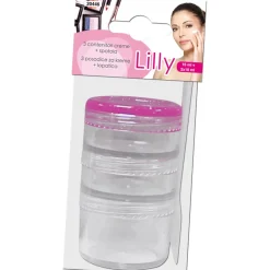 Set 3 contenitori per creme con spatola