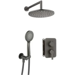 Set doccia incasso con box miscelatore Rodas Idrostile titanio