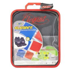 Set fodere completo per sedili auto con copripoggiatesta grigio