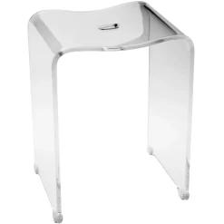 Sgabello per doccia in plexiglass Clear