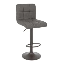 Sgabello bar Greyson grigio scuro vint