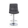 Sgabello estensibile Paco 45x36x60/80 cm Grigio 4 pz