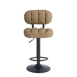 Sgabello estensibile Tati 43x40x61/81 cm Cammello 4 pz