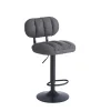 Sgabello estensibile Tati 43x40x61/81 cm Grigio 4 pz