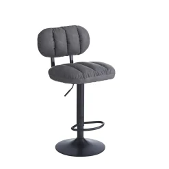 Sgabello estensibile Tati 43x40x61/81 cm Grigio 4 pz