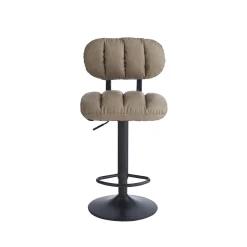 Sgabello estensibile Tati 43x40x61/81 cm Tortora 4 pz