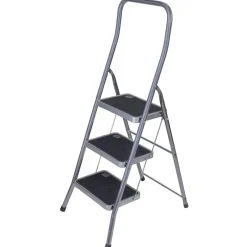 Sgabello in acciaio Super Effe 3 gradini p/max 150 kg