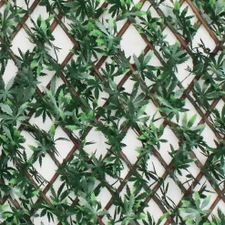 Siepe artificiale Acero in polietilene con traliccio 1x2 m verde
