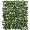 Siepe artificiale Bayberry con traliccio estensibile H 1 m x L 2 m verde