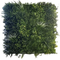 Siepe artificiale in PVC sempreverde verticale decorativa 1x1 m