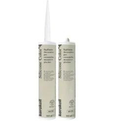 Silicone sigillante KERAKOLL per ceramiche e mosaici 310 ml Grigio chiaro 1