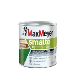 Smalto all'acqua poliuretanico opaco MaxMeyer arancio ace 0,75 l