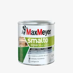 Smalto all'acqua poliuretanico opaco MaxMeyer bianco 0,75 l