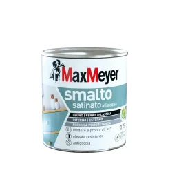 Smalto all'acqua poliuretanico satinato MaxMeyer cioccolato 0,75 l