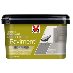 Smalto a solvente satinato V33 Rinnovare Perfection grigio titanio satinato 2 l