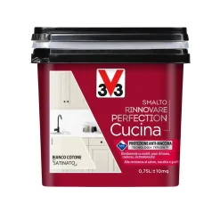 Smalto multimateriale cucina Rinnovarefection Bianco Cotone sat 0,75 lt