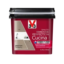 Smalto multimateriale cucina Rinnovarefection Grigio Talpa Satinato 0,75 lt