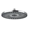 Soffione doccia Vortex 1 getto cromo/nero