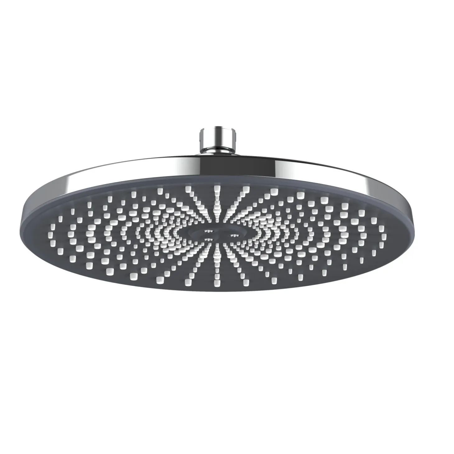 Soffione doccia Vortex 1 getto cromo/nero