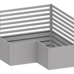Sostegno per piante Biohort per forma a L 200 cm Argento met 2 pz