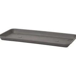 Sottocassetta rettangolare Omnia in plastica 51x23x3 cm grigio fumo