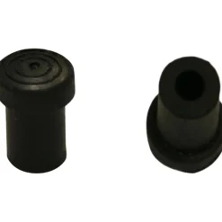 4 sottopiede gomma a tappo 12 mm nero