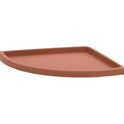 Sottovaso angolare 30 cm in plastica