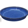 Sottovaso in terracotta smaltata Kinfolk Deroma blu Ø 22 cm