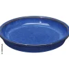 Sottovaso in terracotta smaltata Kinfolk Deroma blu Ø 27 cm