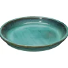 Sottovaso in terracotta smaltata Kinfolk Deroma turchese Ø 27 cm