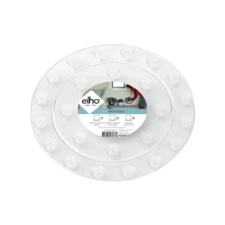 Sottovaso proteggi pavimenti in plastica trasparente Ø 15 cm