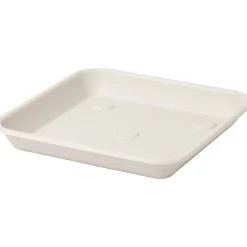 Sottovaso quadro Omnia 30 cm bianco pietra