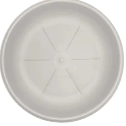 Sottovaso rotondo in plastica Ø 28 cm ghiaccio