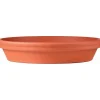 Sottovaso terracotta impermeabile ø 9 cm