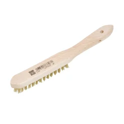 Spazzola metallica in ottone LUX-TOOLS 3 file