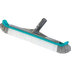 Spazzola per piscina in alluminio con setole laterali 45 cm
