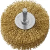 Spazzola per strutturare il legno LUX-TOOLS in ottone Ø 80 mm